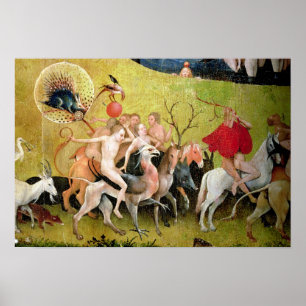 De tuin der aardse gewichten: Allegory van Poster