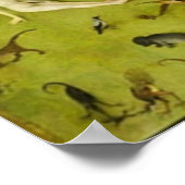 De Tuin der Aardse Verrukkingen van Hieronymus Bos Poster (Hoek)