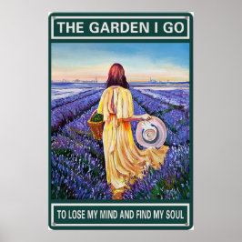 De tuin die ik ga poster