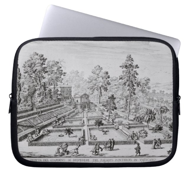 De tuin en het paviljoen van paus Pius IV ( Laptop Sleeve (Voorkant)