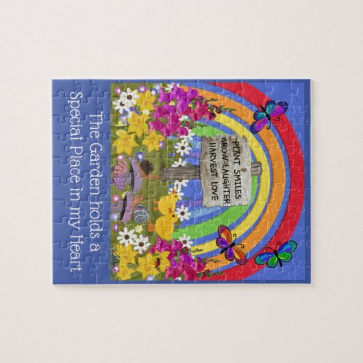 De tuin heeft een speciale plaats legpuzzel (Horizontaal)