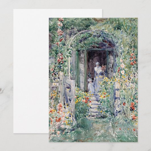 De tuin in zijn glorie | Childe Hassam (Voorkant / Achterkant)