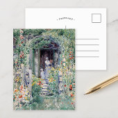De tuin in zijn glorie | Childe Hassam Briefkaart
