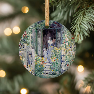 De tuin in zijn glorie   Childe Hassam Keramisch Ornament