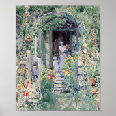 De tuin in zijn glorie | Childe Hassam Poster (Voorkant)