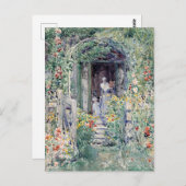 "De tuin in zijn glorie" Schilderij Briefkaart (Voorkant / Achterkant)