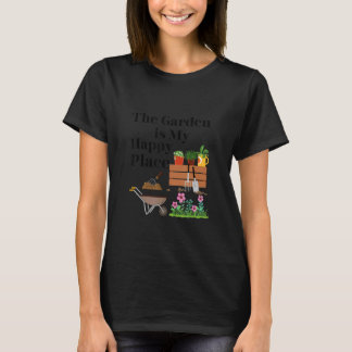 De tuin is mijn gelukkige plek t-shirt