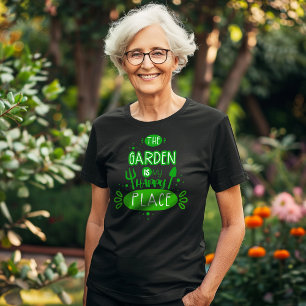 De tuin is mijn gelukkige plek t-shirt