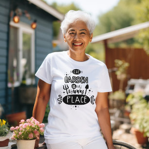 De tuin is mijn gelukkige plek t-shirt