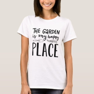 De tuin is mijn gelukkige plek t-shirt