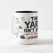 De Tuin Is Niet Klaar Grappige Gazon Vader Mok (Voorkant links)