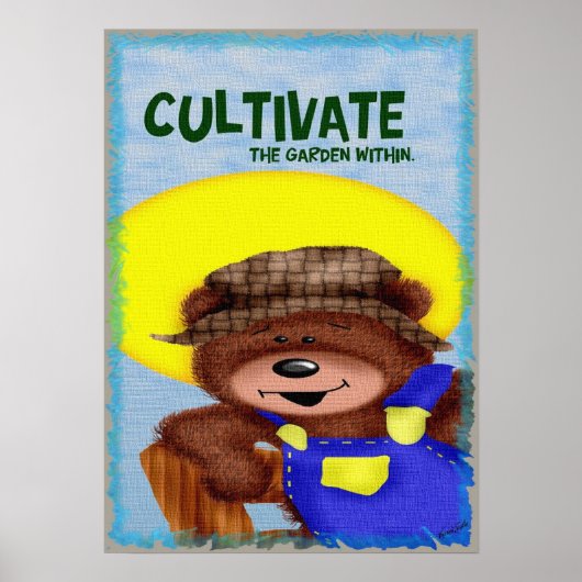 De tuin kweken binnen poster (Voorkant)