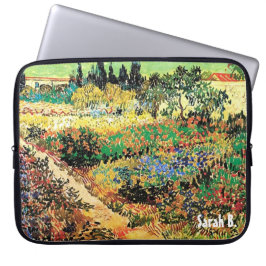 de tuin met pad, van Gogh Laptop Sleeve
