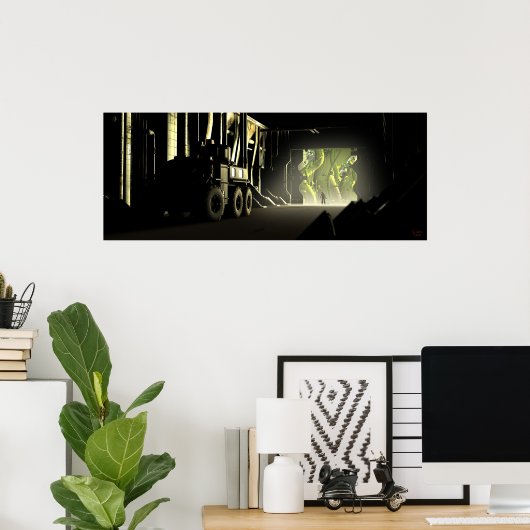 De tuin poster (Thuiskantoor)