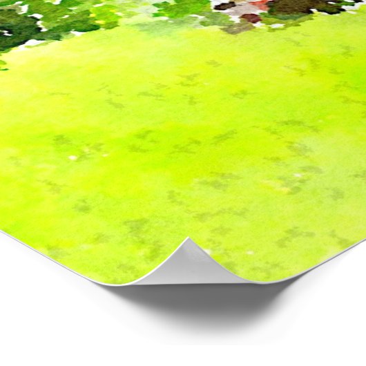 De tuin poster (Hoek)