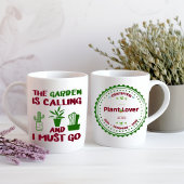 De tuin roept koffiemok