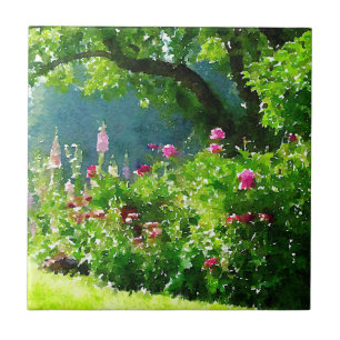 De tuin tegeltje