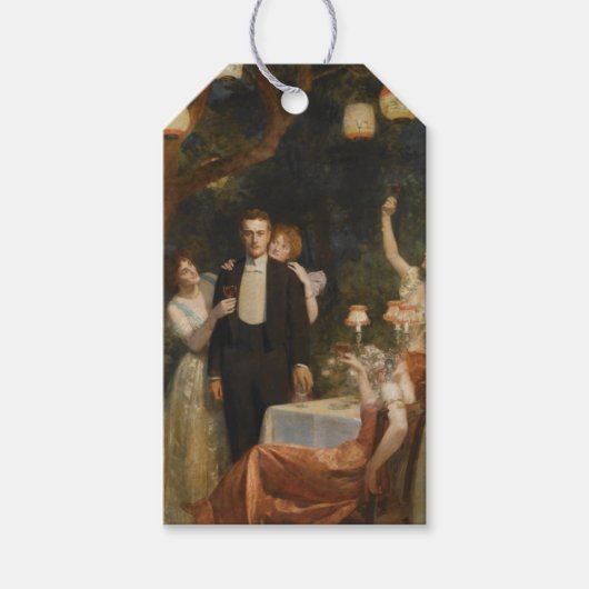 De tuin van Armida (door John Collier) Cadeaulabel (Voorkant)