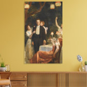 De tuin van Armida (door John Collier) Canvas Afdruk (Insitu (Woonkamer))