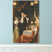 De tuin van Armida (door John Collier) Canvas Afdruk (Insitu (Houten vloer))