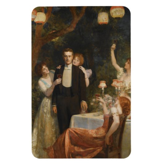 De tuin van Armida (door John Collier) Magneet (Verticaal)