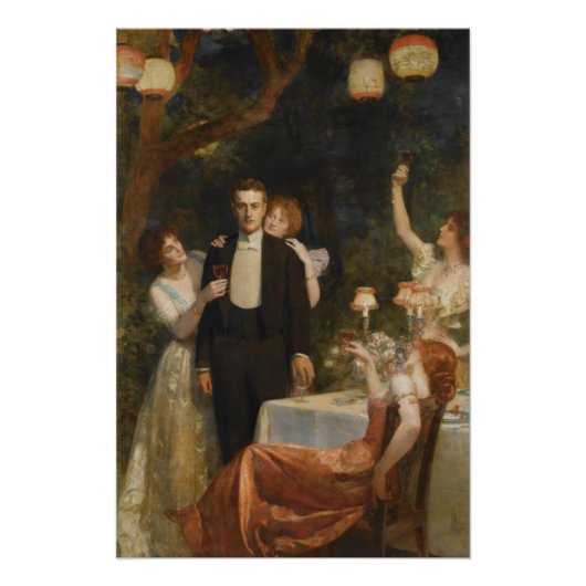 De tuin van Armida (door John Collier) Perfect Poster (Voorkant)