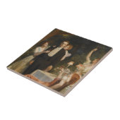 De tuin van Armida (door John Collier) Tegeltje (Zijkant)
