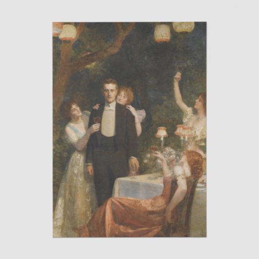 De tuin van Armida (door John Collier) Tissuepapier (Voorkant)
