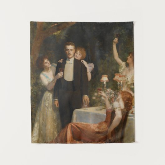 De tuin van Armida (door John Collier) Wandkleed (Voorkant)