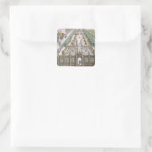 De tuin van Burgermeister Schwind uit Florile Vierkante Sticker (Tas)