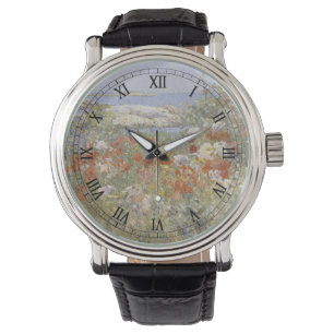 De tuin van Celia Thaxter door Frederick Childe Ha Horloge
