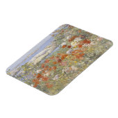 De tuin van Celia Thaxter door Frederick Childe Ha Magneet (Linkerzijde)