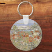 De tuin van Celia Thaxter door Frederick Childe Ha Sleutelhanger (Voorkant)