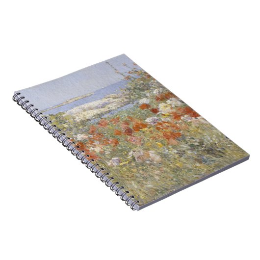 De tuin van Celia Thaxter van Frederick Childe Has Notitieboek (Rechterzijde)