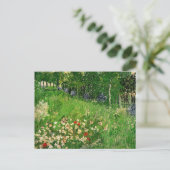 De tuin van Daubigny door Van Gogh Briefkaart (Staand voorkant)