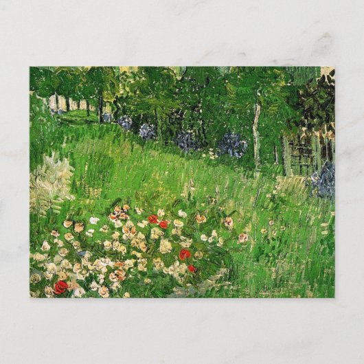 De tuin van Daubigny door Van Gogh Briefkaart (Voorkant)