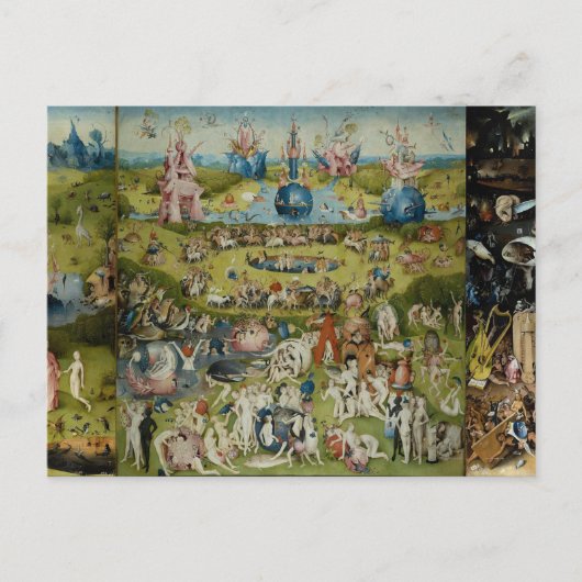 De tuin van de aardse delers Hieronymus Bosch Briefkaart (Voorkant)