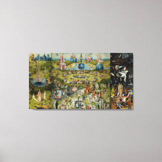 De tuin van de aardse delers Hieronymus Bosch Canvas Afdruk