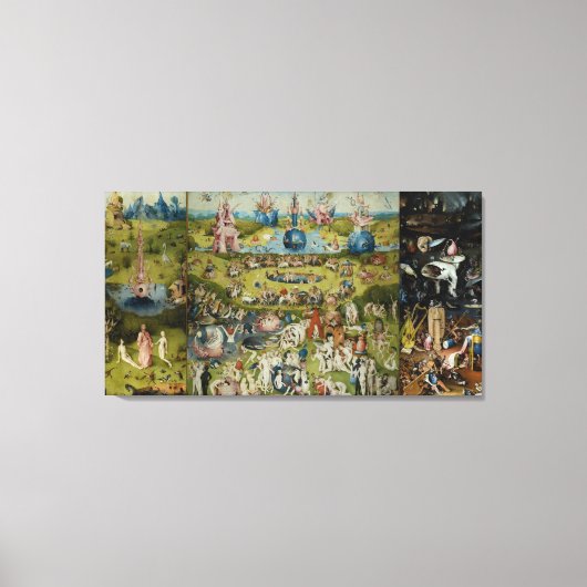 De tuin van de aardse delers Hieronymus Bosch Canvas Afdruk (Voorkant)