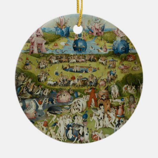 De tuin van de aardse delers Hieronymus Bosch Keramisch Ornament (Voorkant)
