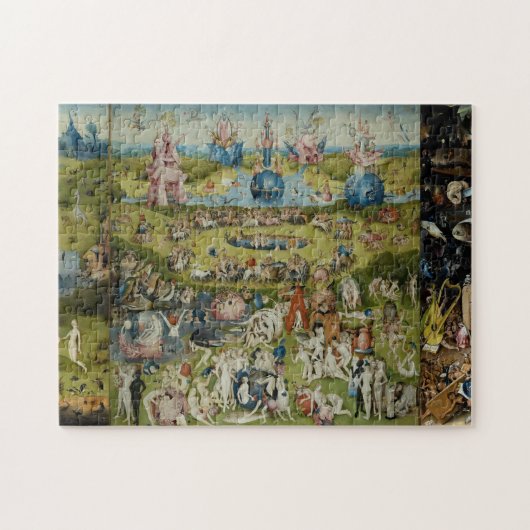 De tuin van de aardse delers Hieronymus Bosch Legpuzzel (Horizontaal)