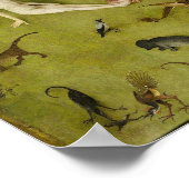 De tuin van de aardse delers Hieronymus Bosch Poster (Hoek)