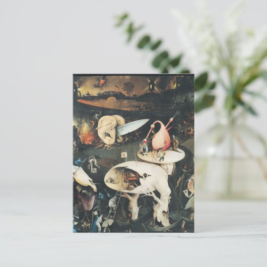 De tuin van de aardse gewichten 2 briefkaart (Staand voorkant)