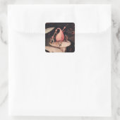 De tuin van de aardse gewichten 2 vierkante sticker (Tas)