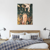 De tuin van de aardse gewichten canvas afdruk (Insitu (Slaapkamer))