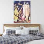 De tuin van de aardse gewichten canvas afdruk (Insitu (Slaapkamer))