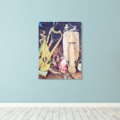 De tuin van de aardse gewichten canvas afdruk (Insitu (Houten vloer))