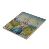 De tuin van de aardse gewichten tegeltje (Zijkant)