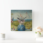 De tuin van de aardse gewichten vierkante klok (Huis)