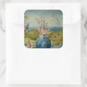 De tuin van de aardse gewichten vierkante sticker (Tas)